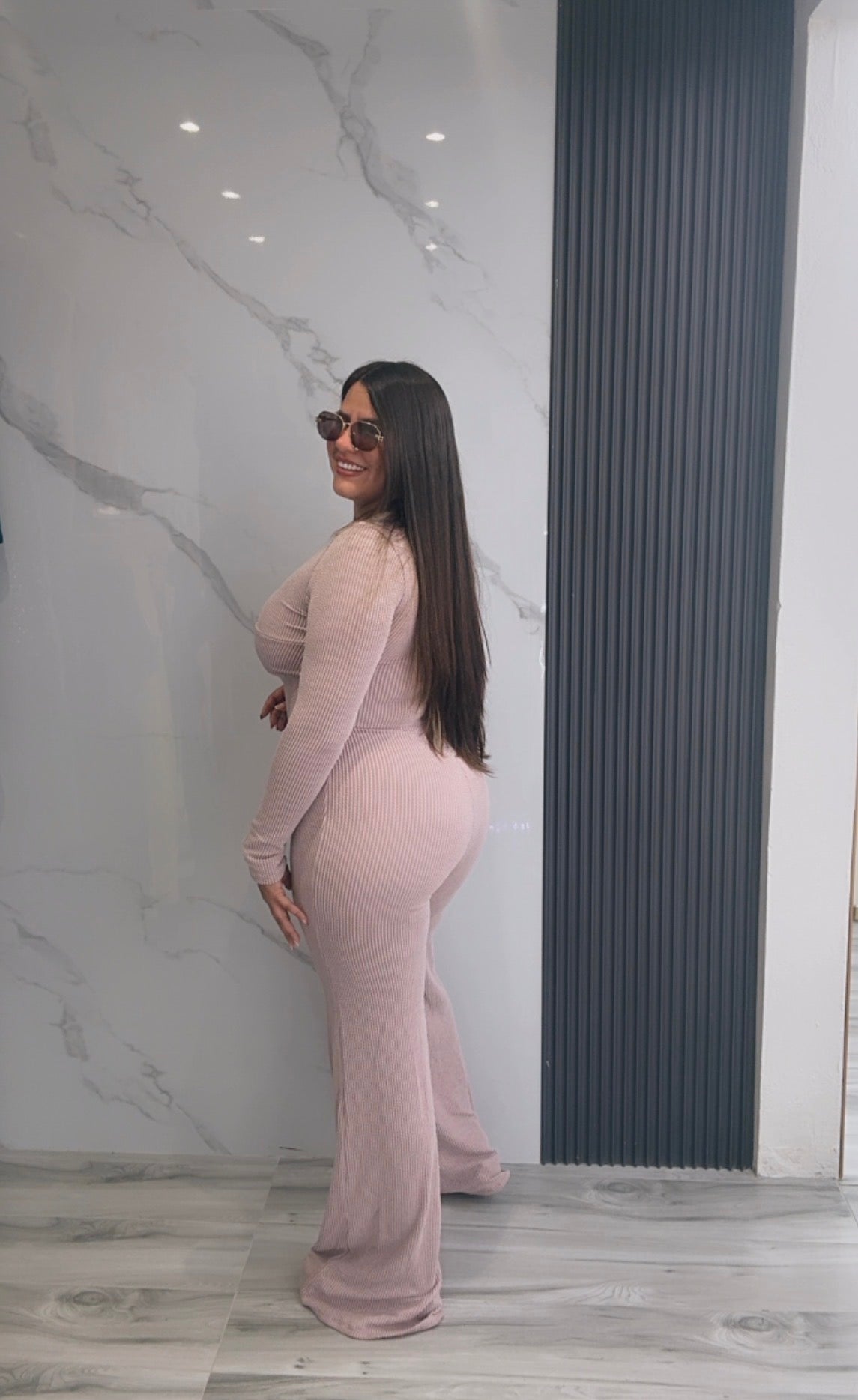 Jumpsuit Rib Knit Clásico