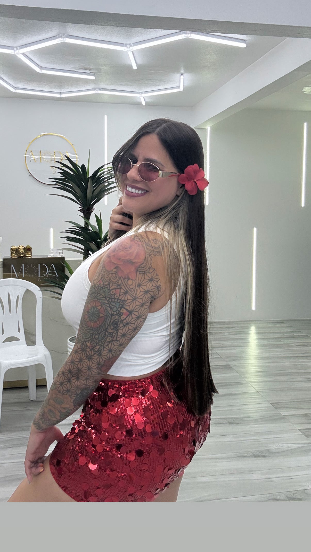 Sequins Mini Skirt