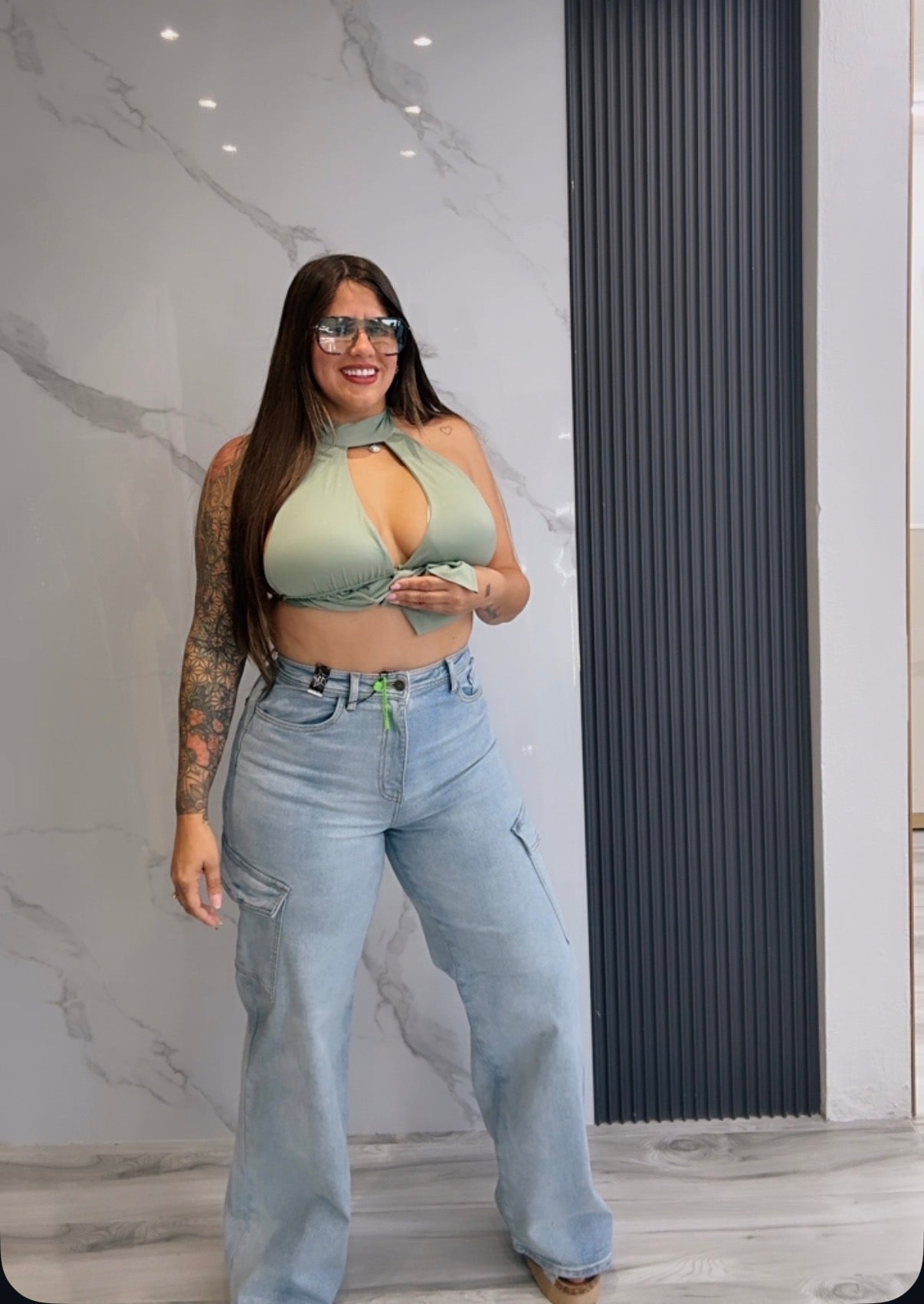 Cargo Wide Leg Jeans – Vibrant