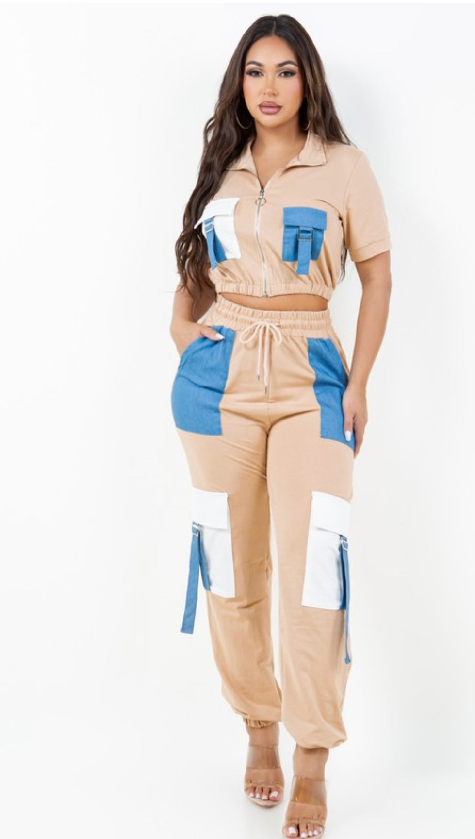 TWO-PIECES DENIM SET