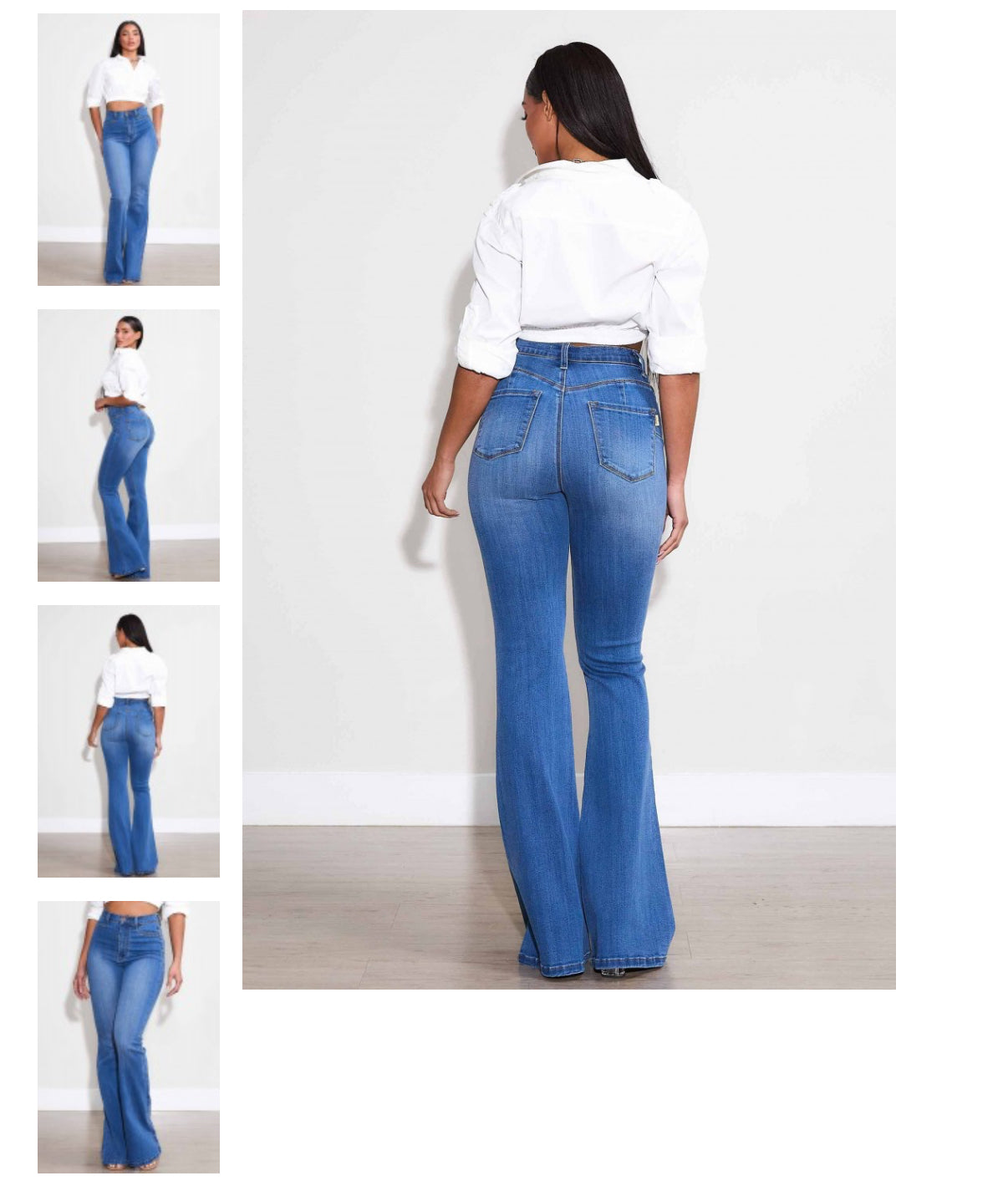 High Waisted Core Flare Jeans