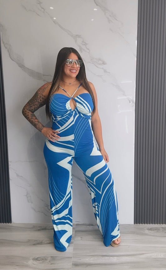 Ocean Blue Jumpsuit