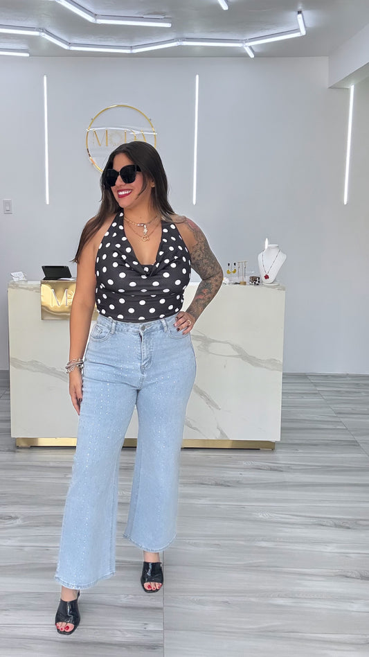 Polka Dot Halter Top