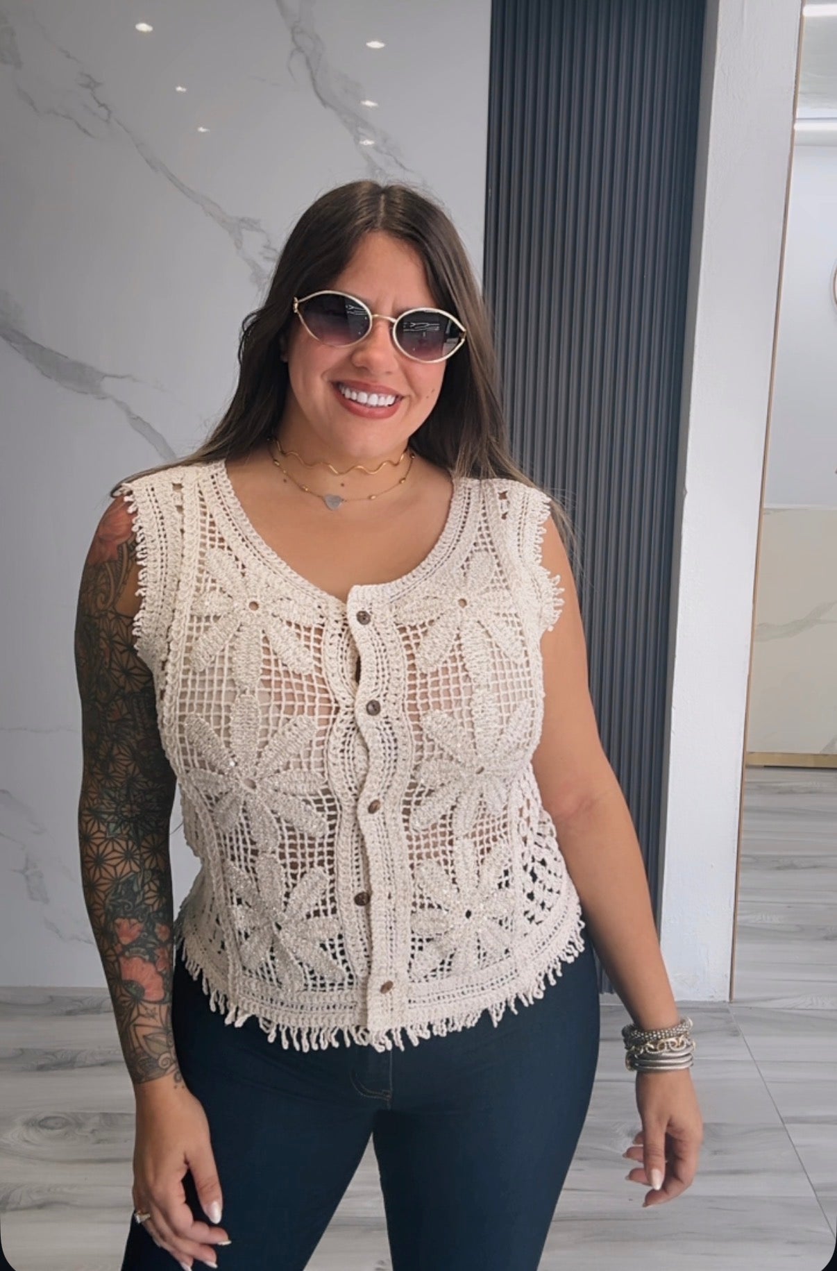 Crochet Bloom Top