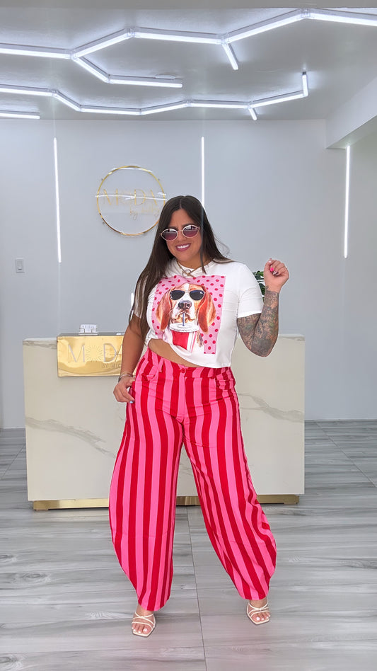 Poppy Chic Crop Tee