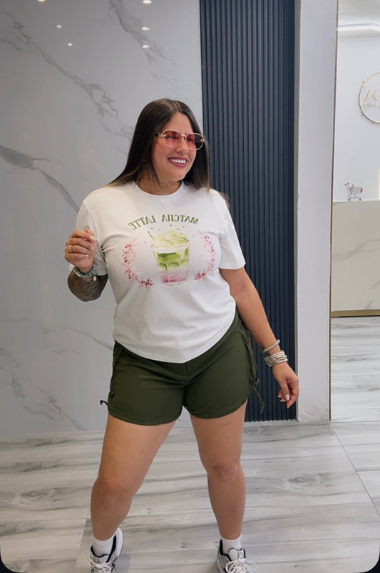 Shirt Matcha Latte Graphic