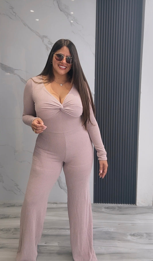 Jumpsuit Rib Knit Clásico