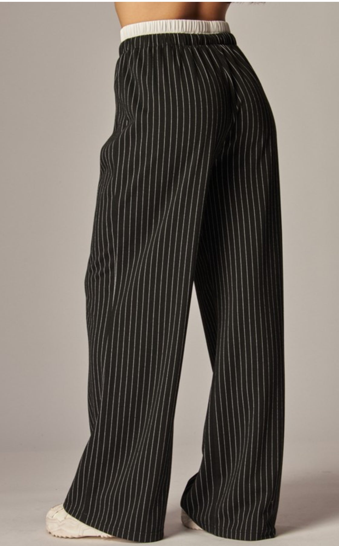 Black Stripe Pants