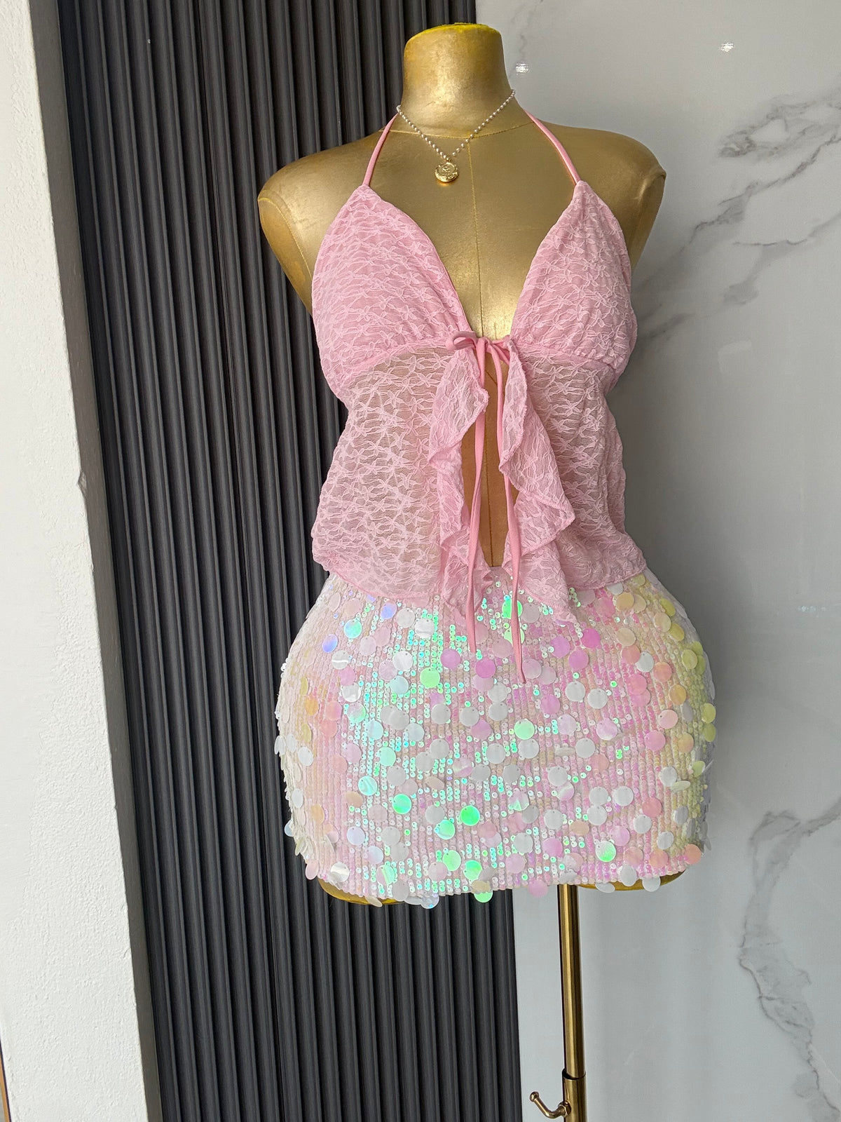 Tornasol Sequin Mini Skirt