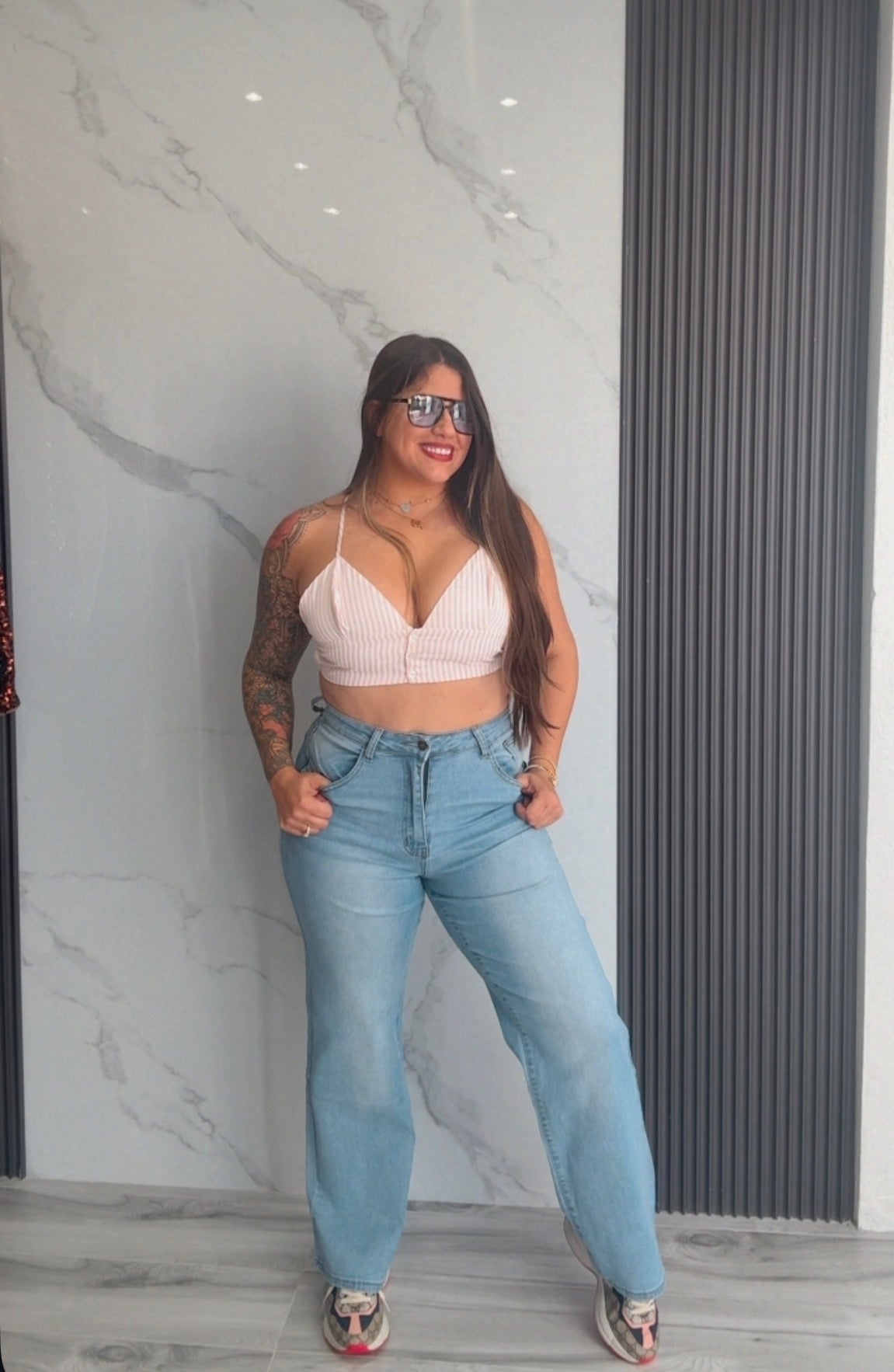 Striped Bra Top