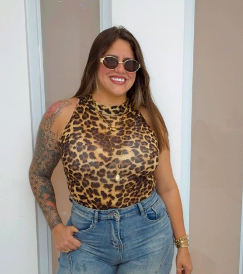 Animal Print Bodysuit