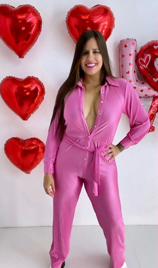 Pink Jumsuit tamaño L