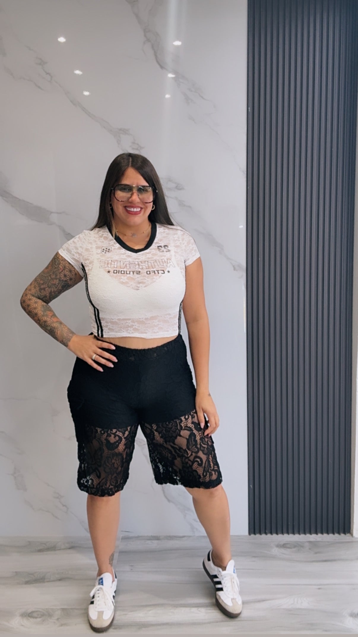 Black Lace Jorts
