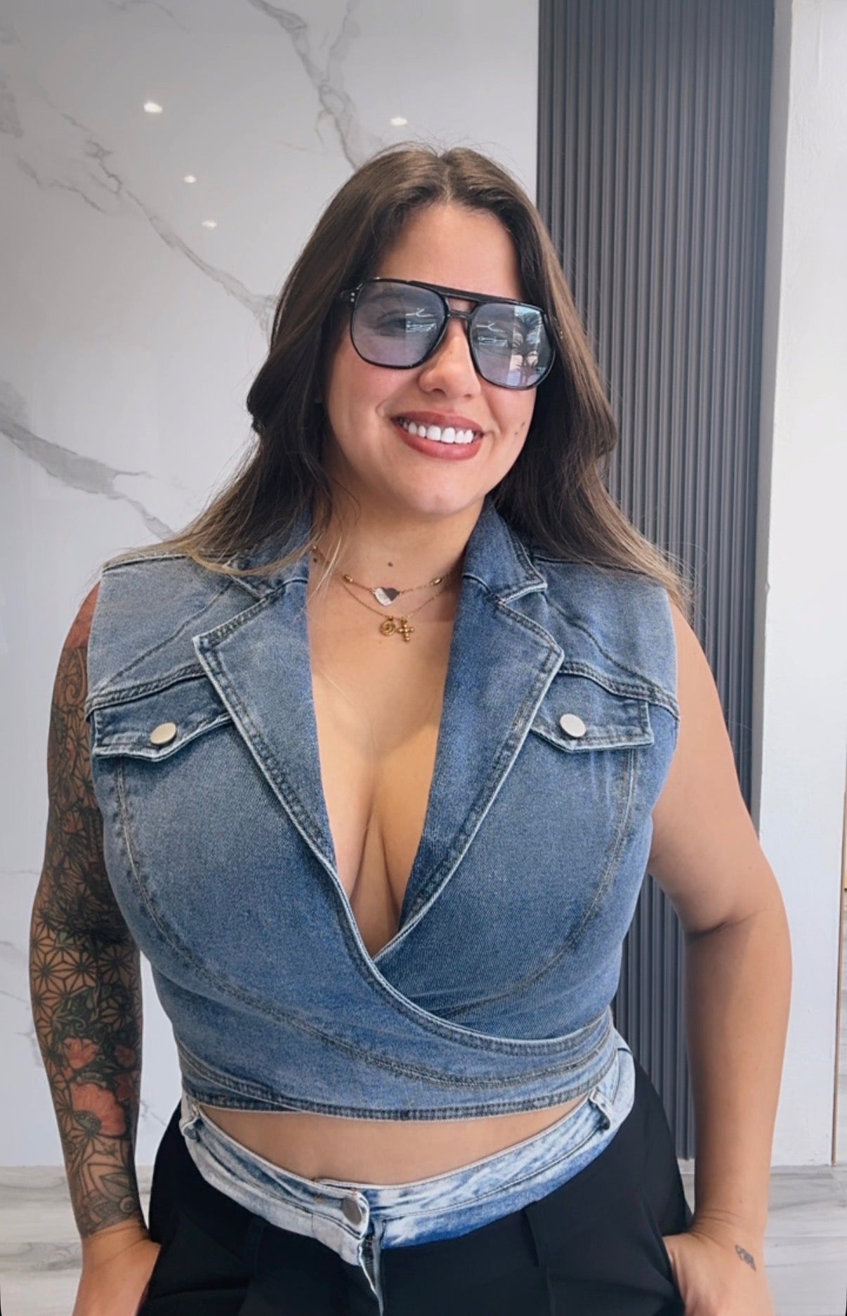 Denim Top
