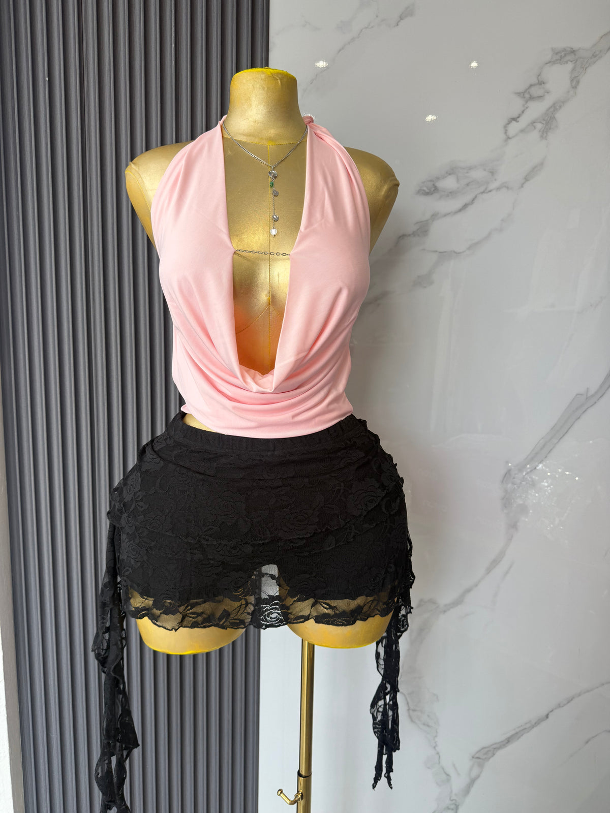 Top Halter Drape