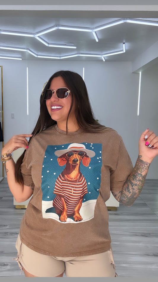 Vintage Pup Oversized Tee 🐶