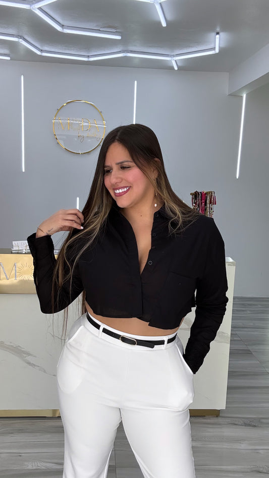 Crop Shirt Top