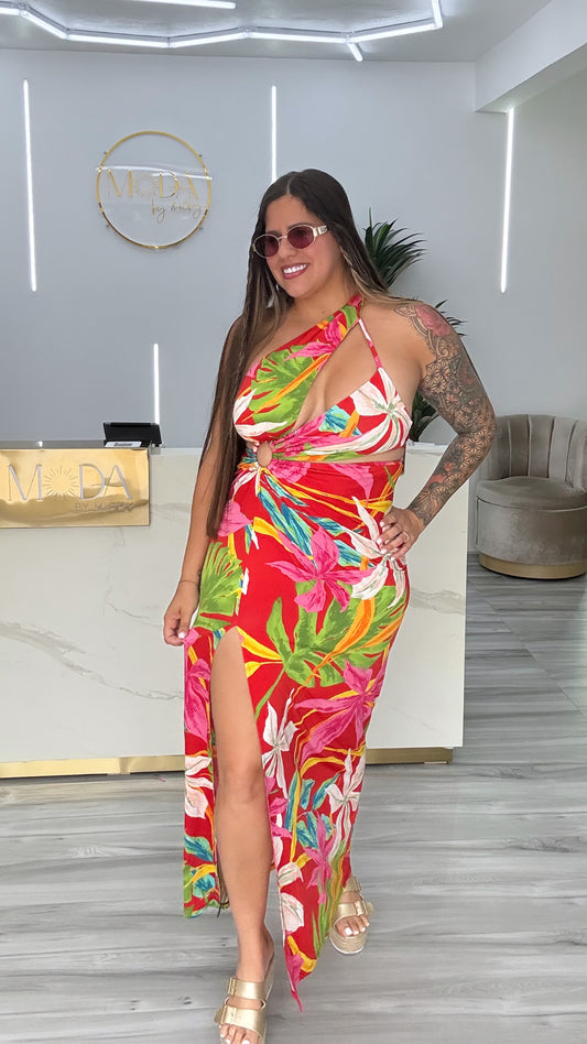 Tropical Maxi Dress